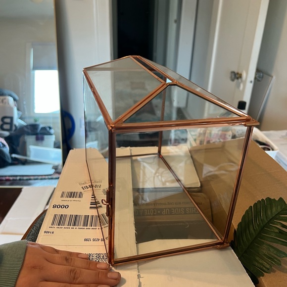 ROSE GOLD CARD BOX WITH LOCK - Picture 5 of 5